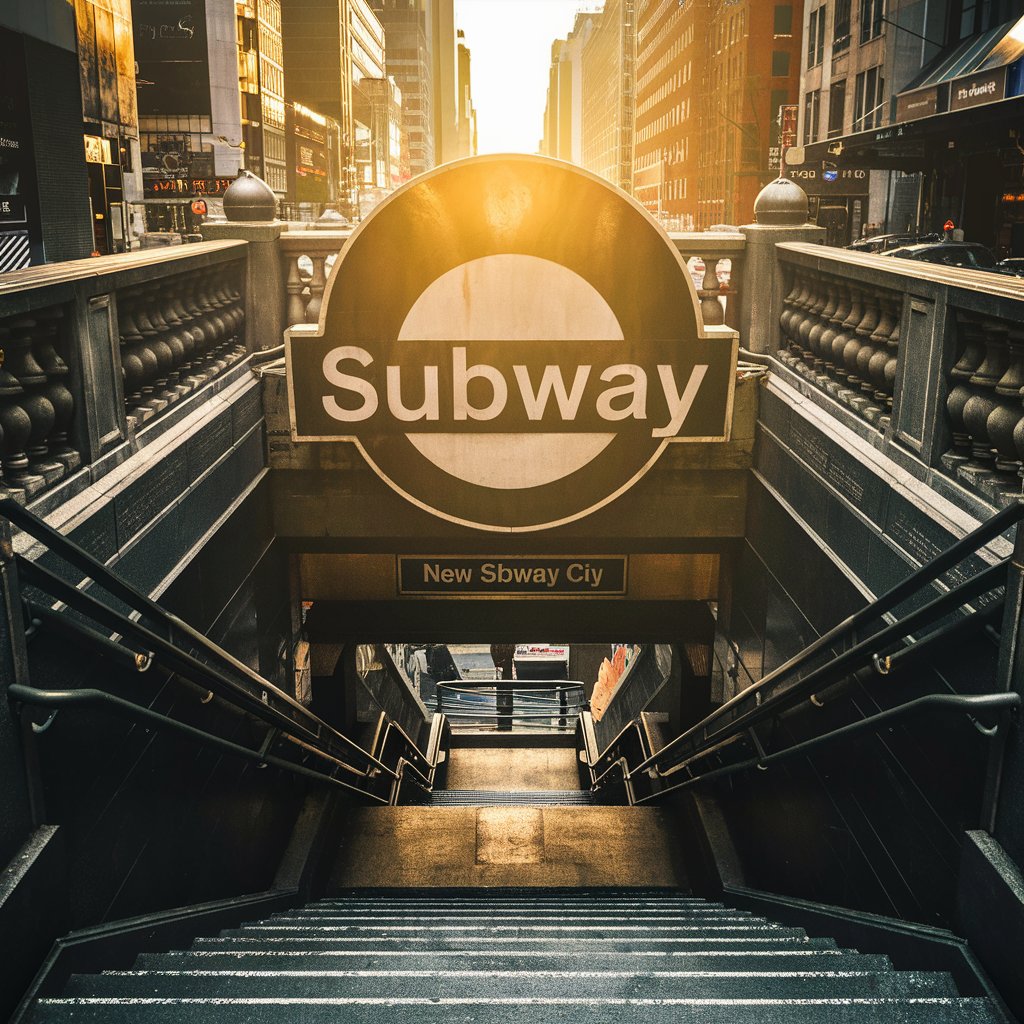 Enter subway new york