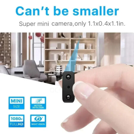 Mini Spy Camera WiFi 1080P with Night Vision – Remote Recording & Built-In Battery