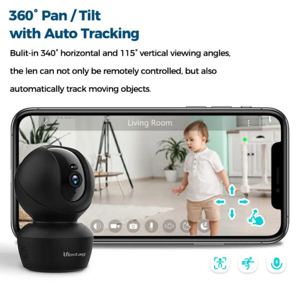 2.5K Smart Indoor Camera | Auto-Tracking | TheSecurityPlanet - Image 8